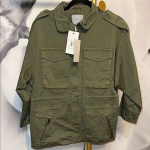 Joie NWT {$298} XS Khaki Green Fatigue Jacket